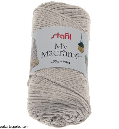 Macrame Cord 3mm 90M Beige