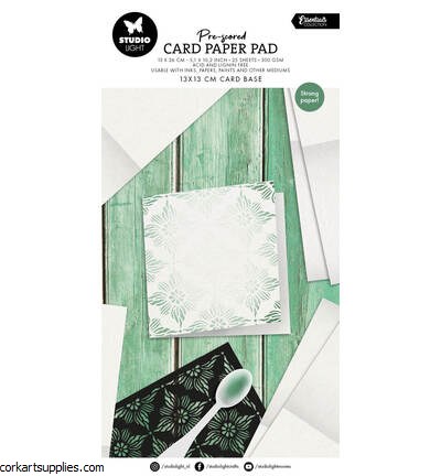 Studiolight Card Paper Pad Pre Scored White Cards Essentials Nr. 446