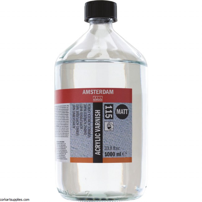 Amsterdam Matt Varnish 1 Litre for Acrylic & Oils