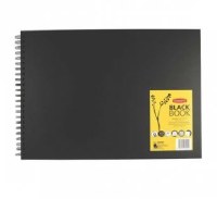 Hardbk Blk A3 Spiral 200gm Derwent