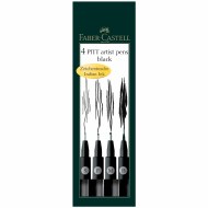 Pitt Artist Pens 4pk Black
