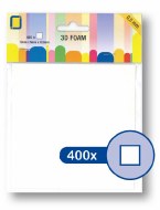 3D Foam Double Sided Adhesive 3D 5x5x.05mm Squares 400pk