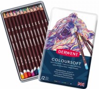 Derwent Coloursoft Tin 12pk