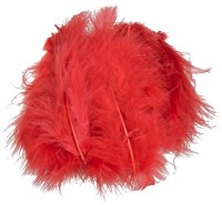 Feathers Marabou 15pk Red