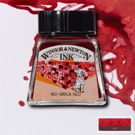 Winsor & Newton Ink 14ml Brick Red