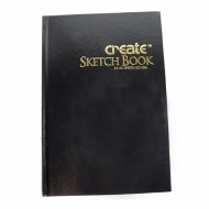 Create A4 Portrait Case Bound Hardback 110gm Cartridge