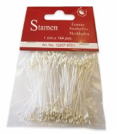 Flower Stamens 1mm Pearl White 144pk