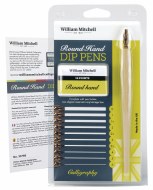 William Mitchell Round Hand Pen 10 RH nibs & Handle