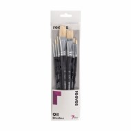 Brush Set Reeves Long Oil 7pk