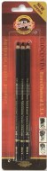 Charcoal Pencil Koh-I-Noor Black Assorted 3pk