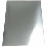Metallic Card A2 Silv 10pk