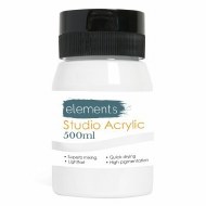 Elements Acrylic 500ml White