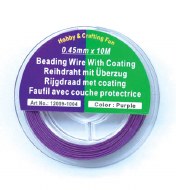 Tiger Tail Wire Beading Wire 10 Metre Roll Purple