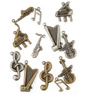 Charms Musical Items 12pk