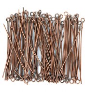 Eye Pins 100pk 45mm Copper