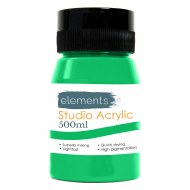 Elements Acrylic 500ml Grn Lig