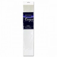 Crepe 2.5mx50cm White