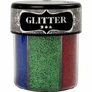 Glitter 50gm 6 col in 1 Shaker