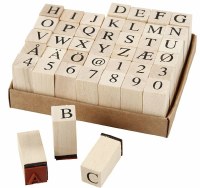 Rubber Stamp 42pk Capital Letters