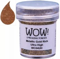 Wow! Emboss Powder 15ml Ultra High Metallic Rich Gold