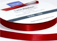 Ribbon Satin 9mmx10m Red Dark