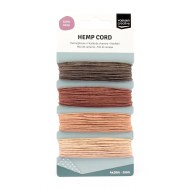 Natural Hemp Cord .5mm Brown Harmony Assorted 4 Pack