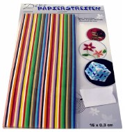 Quilling Strips 400pk 3mm Asst 16cm