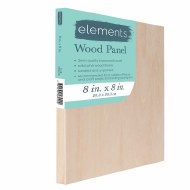 Wood Panel Elements 8x8"