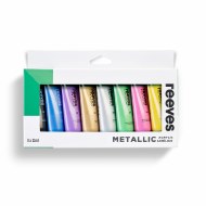 Reeves Acrylic 22ml Metal 8pk