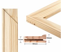 Stretcher Bar 60mm Slimline 18mm Heavy Duty 200cm/79" Single