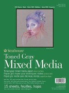Strathmore Mixed Media Pad Toned Gray 9x12"