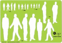 Template Jakar Metric 4645 Male Scale 1:20, 1:25, 1:75, 1:100, 1:1.25