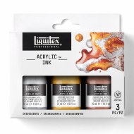 Liquitex Ink 30ml Metallic Set 3 Pack
