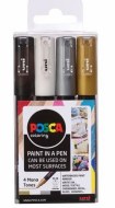 Posca Ex Fine 0.7-1mm Mono 4pk