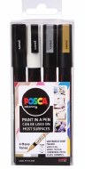 Posca PC-3M .9-1.3mm 4pk Mono