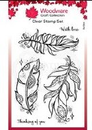 Clear Stamp Boho Feathers