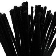Pipe Cleaner 12"/6mm 50pk Blk