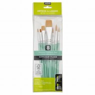 Pebeo Brush Round & Flat 8pk