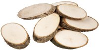 Wood Slice Asst 7.5x4.5cm 20pk