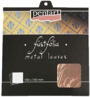 Metal Leaf 14x14cm 5pk Copper