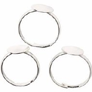 Ring Backs Platinum 10mm 6pk