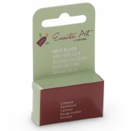 Encaustic Wax Block 01 Crimson