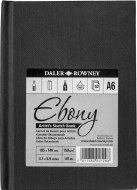 Daler Ebony Hardback A6 Portrait 150gm Cartridge