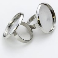 Finger Ring 25mm Flat Base 2pk