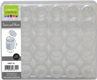 Plastic Storage Jars 30mm/1" approx 30pk