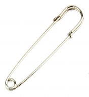 Brooch Safety Pin 75mm 5pk