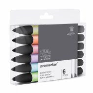 ProMarker Set 6pk Pastel Tone