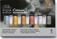 Cotman Metallic Tube Set 6pk