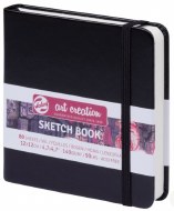 Hardback Talens 140g 120x120mm / 4¾x4¾" Blk