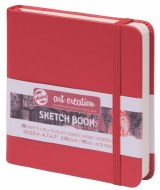 Hardback Talens 140g 120x120mm / 4¾x4¾" Red
